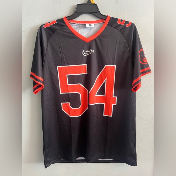 *New* Baltimore Orioles Birdland #54 SGA Football Adult Medium Jersey, Size XL - Picture 1 of 3